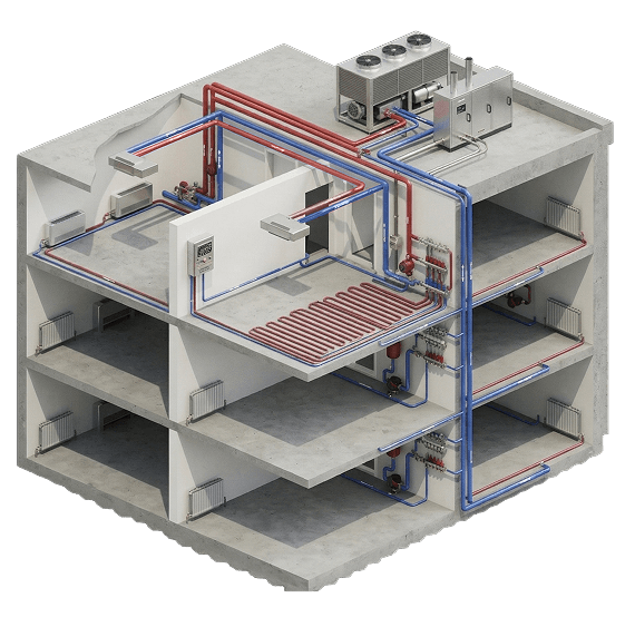 Impianto termotecnico 3D